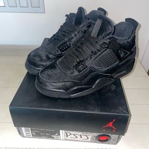 Jordan 4s black cat ( pony hair ) Olivia kim
